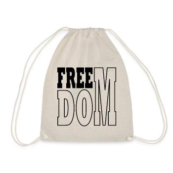 Freedom black - Turnbeutel - Natur - Vorne