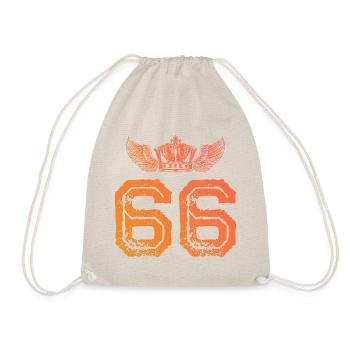 66 Number crown - Drawstring Bag - nature - Front