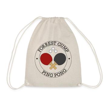 Forrest Gump Ping Pong God Black - Drawstring Bag - nature - Front