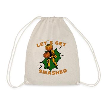 Let's Get Smashed Vintage Pumpkin - Drawstring Bag - nature - Front