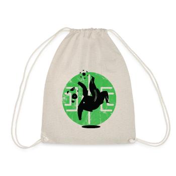 Fussball Panda - Turnbeutel - Natur - Vorne