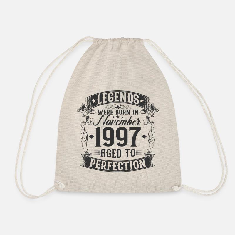 November Born in 1997 Legends Birthday - Drawstring Bag - nature