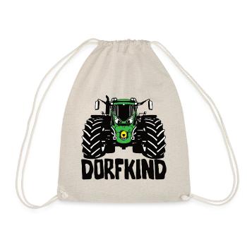 Dorfkind - Trecker, Traktor, Landwirtschaft, Agrar - Turnbeutel - Natur - Vorne