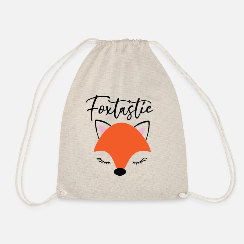 Foxtastic Fuchs Füchsin Geschenk - Turnbeutel - Natur