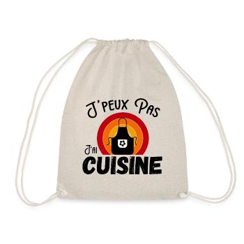 J'peux pas j'ai cuisine humour - Retro Vintage - Sac de sport léger - nature - Devant
