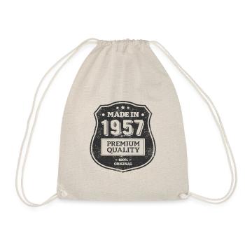 MADE IN 1957 - Drawstring Bag - nature - Front