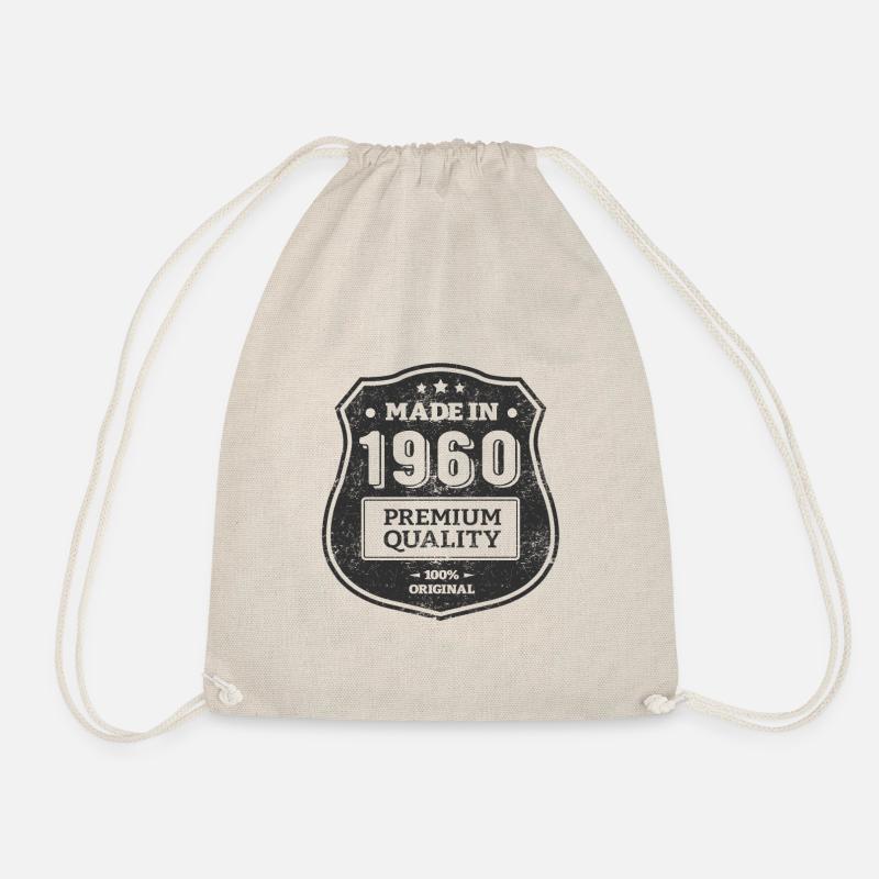 MADE IN 1960 - Drawstring Bag - nature