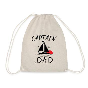 Capitaine Papa - vintage - Sac de sport léger - nature - Devant