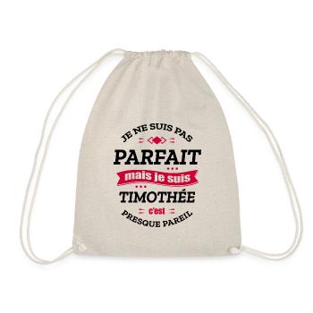 TIMOTHÉE PARFAIT - PRENOM TIMOTHÉE - Sac de sport léger - nature - Devant