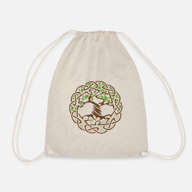 Celtic Tree - Drawstring Bag - nature