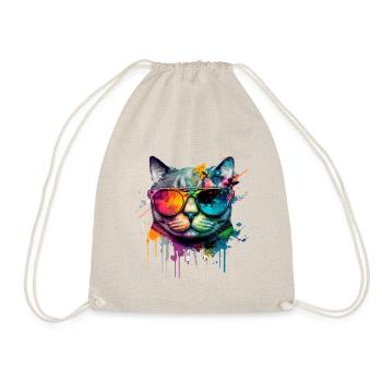 Cool Cheeky Graffiti Cat Maine Coon Persan - Sac de sport léger - nature - Devant