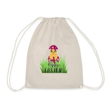 Yellow chicken - Drawstring Bag - nature - Front