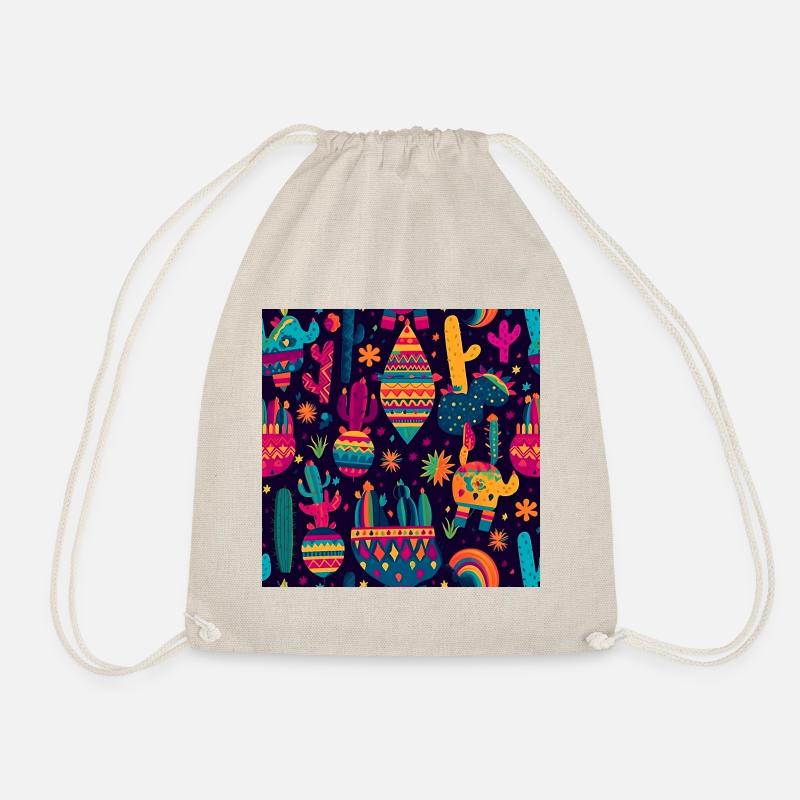 Happy Cinco de Mayo Colorful Mexican Independence - Turnbeutel - Natur