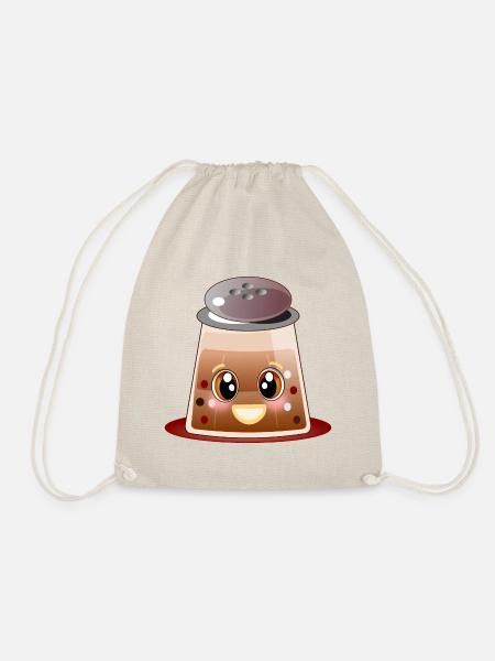 Kawaii Pfeffer - Pfefferkörner - Pfefferstreuer - Turnbeutel - Natur
