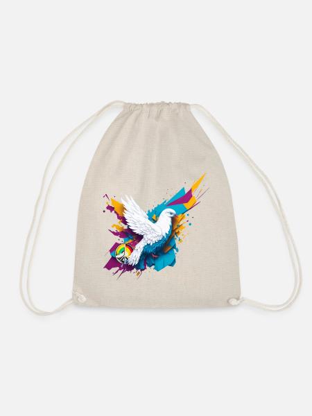 Peace Dove - Turnbeutel - Natur