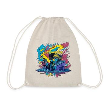 Peace Kids in Trash - Turnbeutel - Natur - Vorne