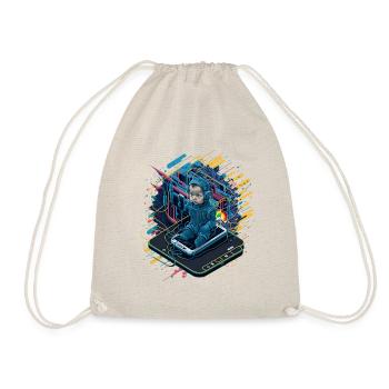 Peace Smartbaby Kopie - Turnbeutel - Natur - Vorne