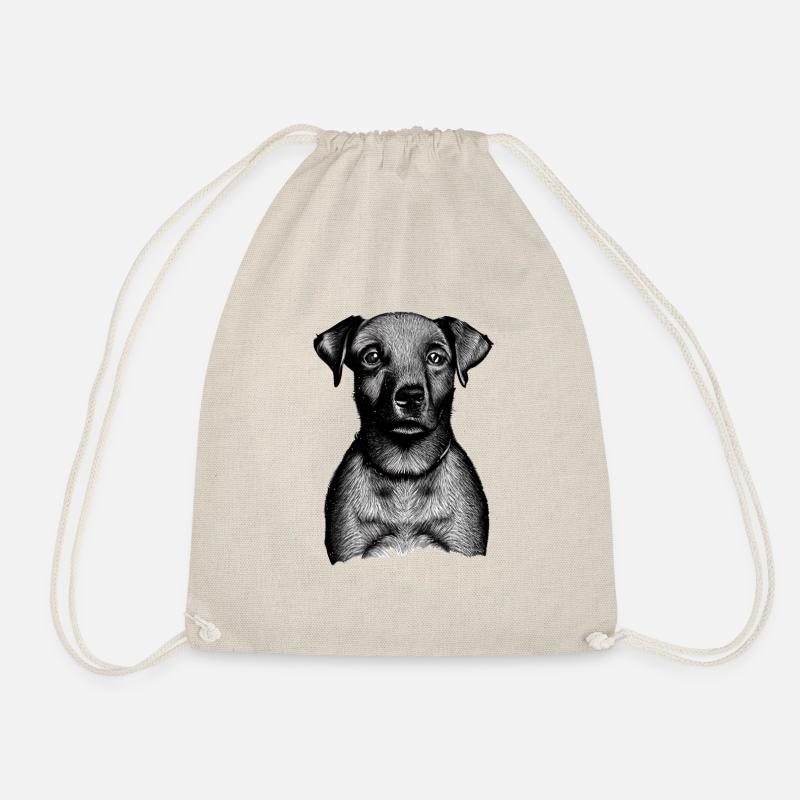 German Labrador Illustration - Turnbeutel - Natur