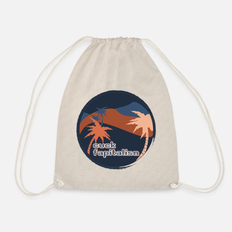 Cuck Fapitalism - Drawstring Bag - nature