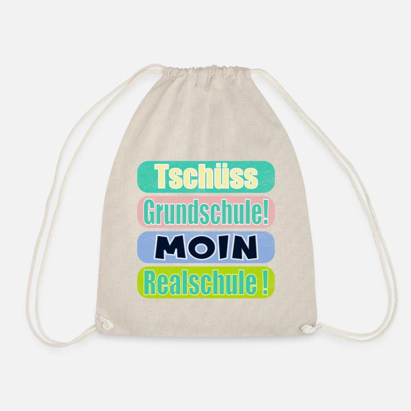 Tschüss Grundschule - Moin Realschule - Turnbeutel - Natur