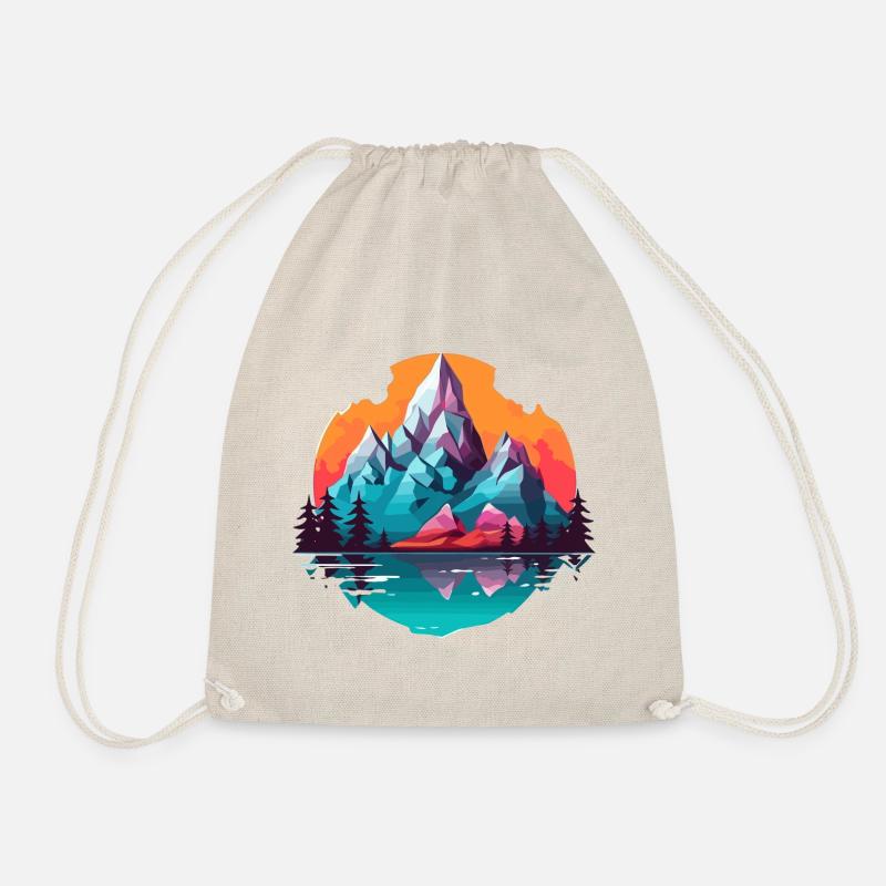 Panorama de montagne coloré - Sac de sport léger - nature