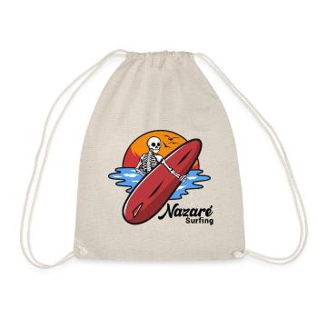 Nazare Surfing Portugal - Drawstring Bag - nature - Front
