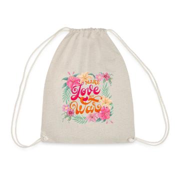 Make Love. Not War - Drawstring Bag - nature - Front