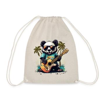 Cool Panda - Drawstring Bag - nature - Front