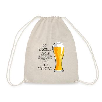 Woiza Weizen Spruch Schwabe Sprüche Schwäbisch - Turnbeutel - Natur - Vorne