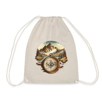 Compass to adventure - Drawstring Bag - nature - Front