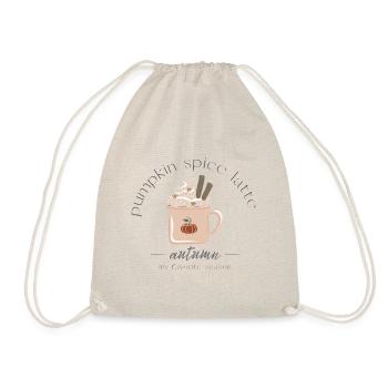 Pumpkin Spice Latte Autumn Gift - Drawstring Bag - nature - Front
