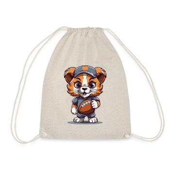Mascotte d’animal de football américain Lion mignon - Sac de sport léger - nature - Devant