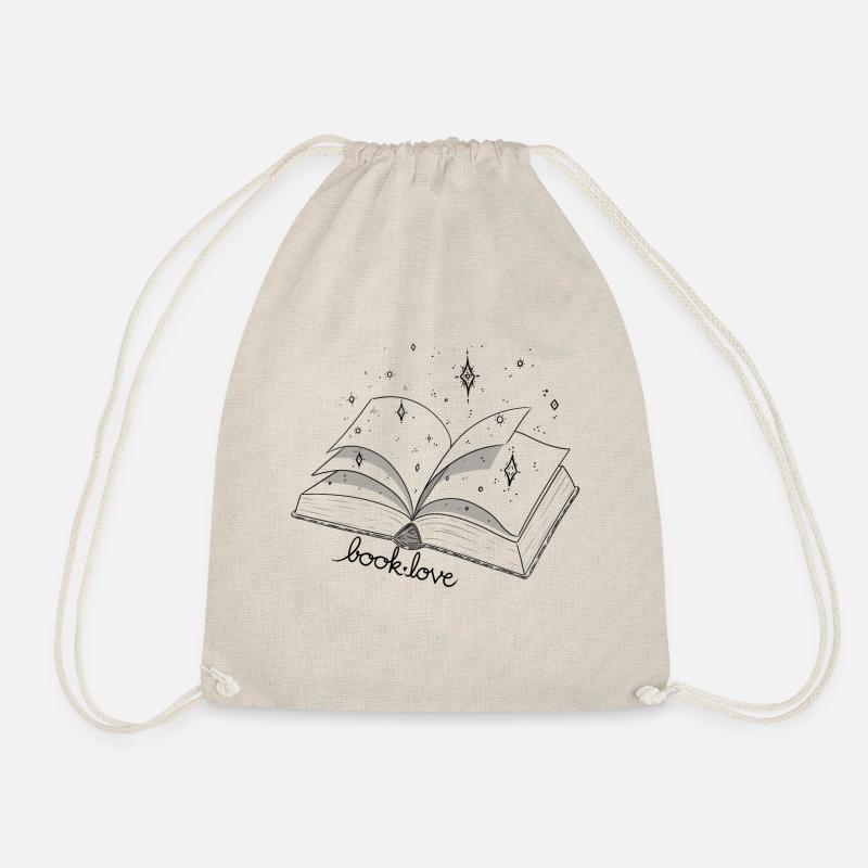 Book Love - Turnbeutel - Natur
