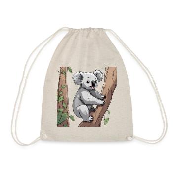 Koala auf Baum - Turnbeutel - Natur - Vorne