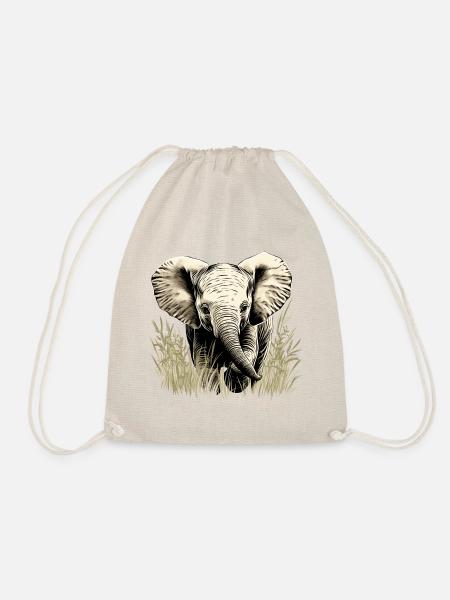 Elephant Baby - Turnbeutel - Natur