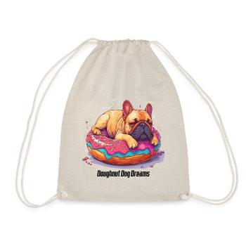 Doughnut Dog Dreams Donut Hunde Träume - Drawstring Bag - nature - Front