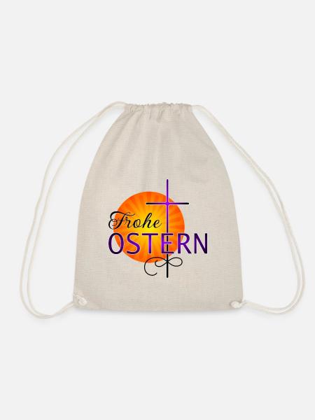 Frohe Ostern - Turnbeutel - Natur