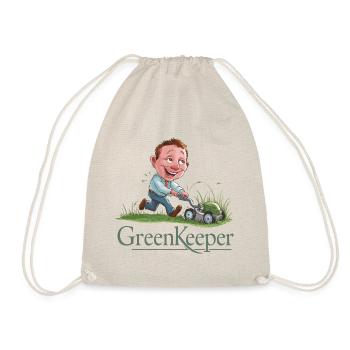 Greenkeeper Rasenmäher Gärtner Garten Geschenkidee - Turnbeutel - Natur - Vorne