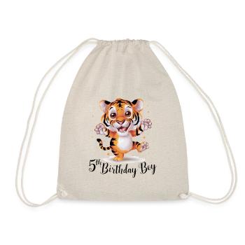 Mignon tigre 5e anniversaire cadeau animaux mignons - Sac de sport léger - nature - Devant