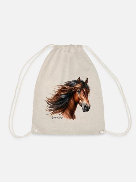 Quarter Horse - Turnbeutel - Natur
