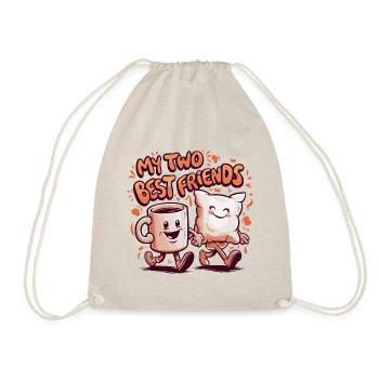 Tasse à café et oreiller Mes deux meilleurs amis - Sac de sport léger - nature - Devant