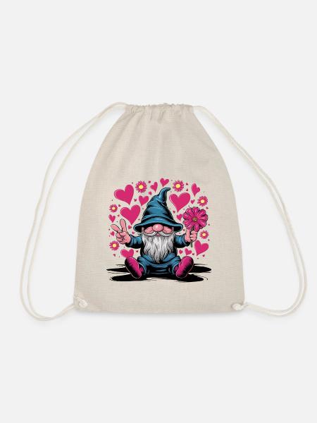 Valentinstag Gnom Liebe Gnome-Liebhaber - Turnbeutel - Natur