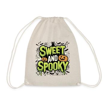 Doux et effrayant Doux dicton d’Halloween - Sac de sport léger - nature - Devant
