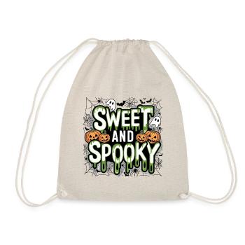 Doux et effrayant Doux dicton d’Halloween - Sac de sport léger - nature - Devant