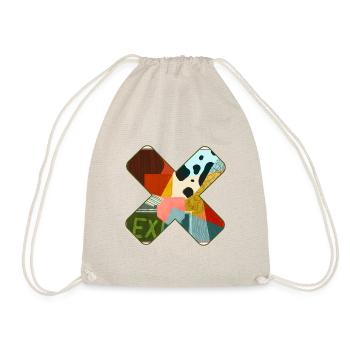 Abstract Pattern in Vibrant Colors - Drawstring Bag - nature - Front