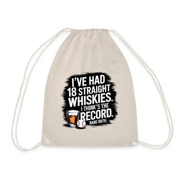 Baseball Babe Ruth Saying Sports Quote - Drawstring Bag - nature - Front