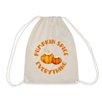 Pumpkin Spice Everything with Sweet Pumpkin Cups - Drawstring Bag - nature - Front
