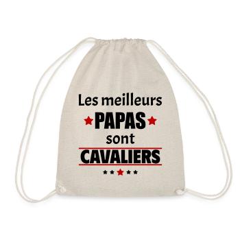 Les meilleurs papas sont cavaliers,fête des pères - Sac de sport léger - nature - Devant