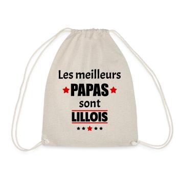 Les meilleurs papas sont lillois, fête des pères - Sac de sport léger - nature - Devant