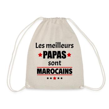 Les meilleurs papas sont marocains, fête des pères - Sac de sport léger - nature - Devant